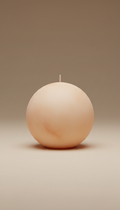 Peach Cream Orb Candle Limited Batch