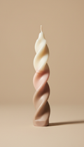 Twisted Column Candle with Botanical Oils